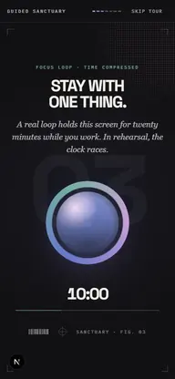 A focus interval in progress