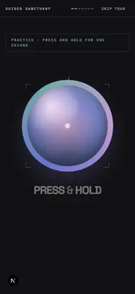 Press and hold to start